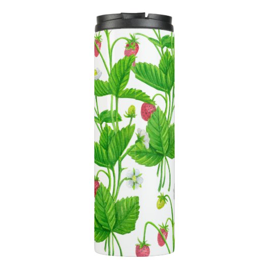 Erdbeergarten Thermosbecher (Rückseite)