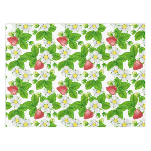 Erdbeergarten Tischdecke (Vorderseite (Horizontal))