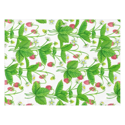 Erdbeergarten Tischdecke (Vorderseite (Horizontal))
