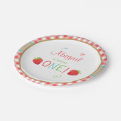 Erdbeergeburtstags-Papier-Teller-Sommerpicknick Pappteller (Schrägansicht)