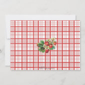 Erdbeergeburtstags-Party Einladung (Rückseite)