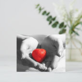 Erdbeergeschenk Postkarte (Stehend Vorderseite)