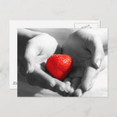 Erdbeergeschenk Postkarte (Vorne/Hinten)