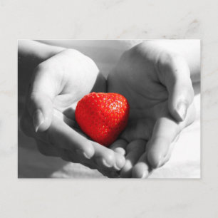 Erdbeergeschenk Postkarte