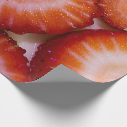 Erdbeergeschenk-Verpackung Geschenkpapier (Ecke)