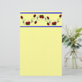 Erdbeergrenze Briefpapier (Stehend Vorderseite)