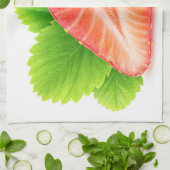 Erdbeerhalle Geschirrtuch (Gefaltet)