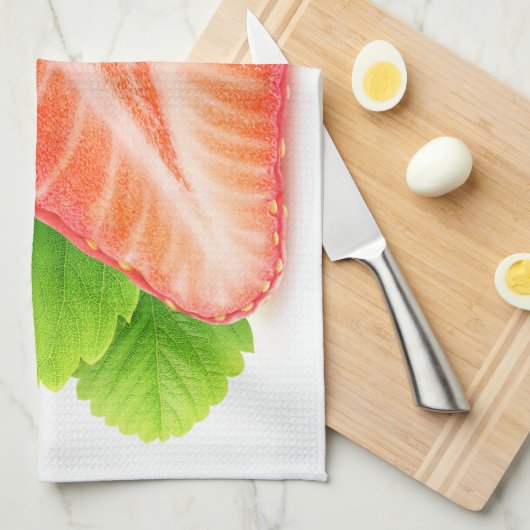 Erdbeerhalle Geschirrtuch (Viertel Falte)