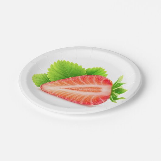 Erdbeerhalle Pappteller (Schrägansicht)