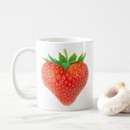 Erdbeerherz Kaffeetasse