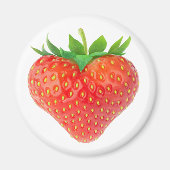 Erdbeerherz Magnet (Vorne)
