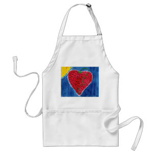 Erdbeerherz-Schürze Schürze