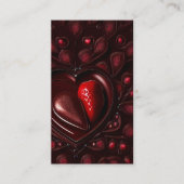 Erdbeerherz Visitenkarte (Vorderseite)