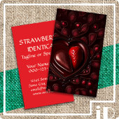 Erdbeerherz Visitenkarte