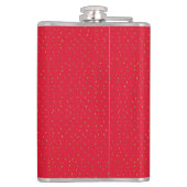 Erdbeerhintergrund Flachmann (Rückseite)