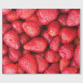 Erdbeerhintergrund Geschenkpapier (Flach)