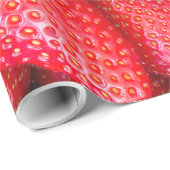 Erdbeerhintergrund Geschenkpapier (Rolleneckpunkt)