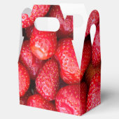 Erdbeerhintergrund Geschenkschachtel (Geöffnet)