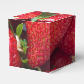 Erdbeerhintergrund Geschenkschachtel (Vorderseite)