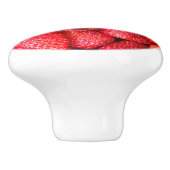 Erdbeerhintergrund Keramikknauf (Seitenansicht)