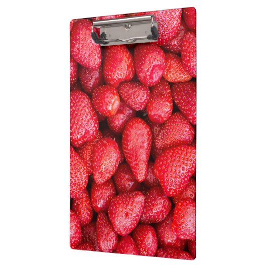 Erdbeerhintergrund Klemmbrett (Links)