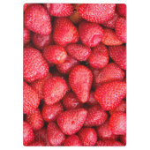 Erdbeerhintergrund Klemmbrett (Rückseite)