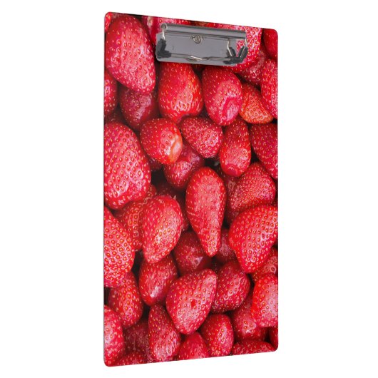 Erdbeerhintergrund Klemmbrett (Rechts)