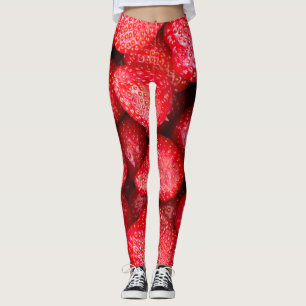 Erdbeerhintergrund Leggings