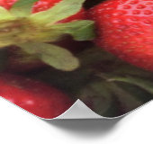 Erdbeerhintergrund Poster (Ecke)