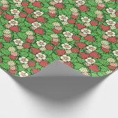 Erdbeerhintergrundpapier Geschenkpapier (Ecke)