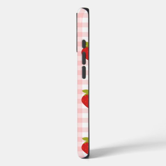 Erdbeeringham Case-Mate iPhone Hülle (Rückseite / Links)