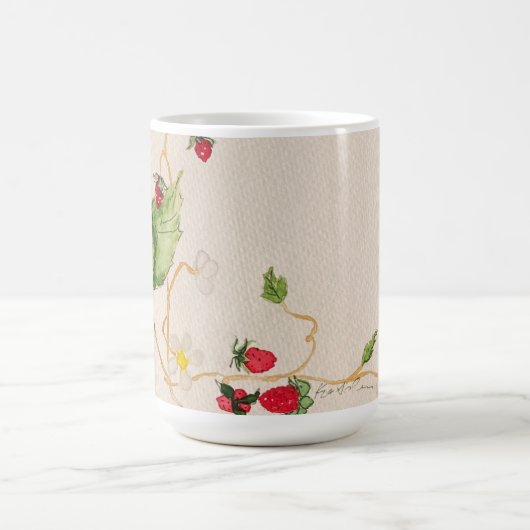 Erdbeerkaffee-Tasse Kaffeetasse (Mittel)