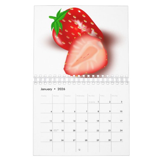 Erdbeerkalender Kalender (Jan 2026)