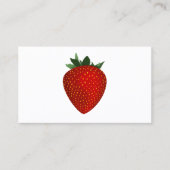 Erdbeerkarte Visitenkarte (Vorderseite)