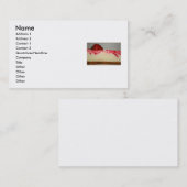 Erdbeerkäsekuchen-Visitenkarte Visitenkarte (Vorne/Hinten)