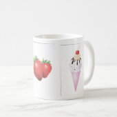 Erdbeerkegel Kaffeetasse (VorderseiteRechts)