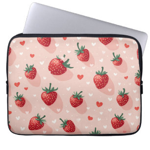 Erdbeerklappgehäuse Laptopschutzhülle