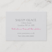 Erdbeerkleine Gateau-Visitenkarte Visitenkarte (Rückseite)