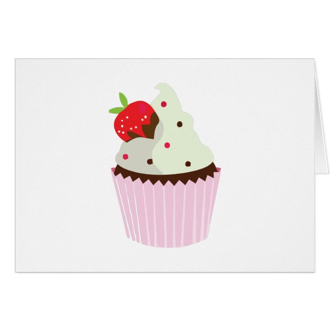 Erdbeerkleiner kuchen (Vorderseite (Horizontal))
