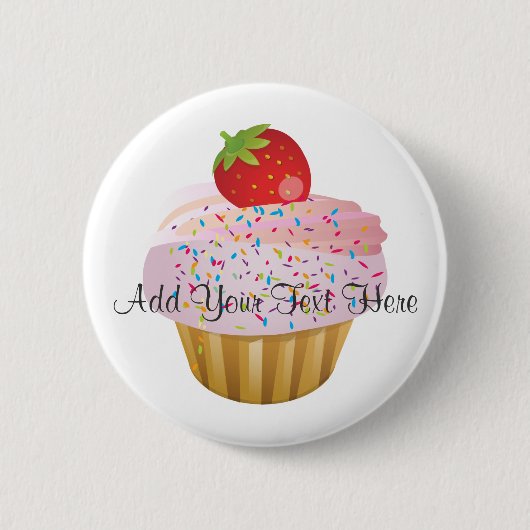 Erdbeerkleiner kuchen button (Vorderseite)