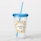 Erdbeerkuchen Acryltrinkbecher (Rückseite)