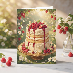 Erdbeerkuchen Alles Gute zum Geburtstag Oma Karte