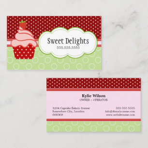 Erdbeerkuchen-Bäckerei Visitenkarte