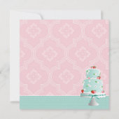 Erdbeerkuchen danken Ihnen Dankeskarte (Rückseite)