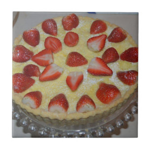Erdbeerkuchen Fliese