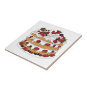 Erdbeerkuchen Fliese (Seite)