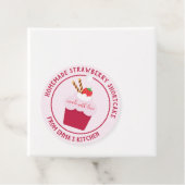 Erdbeerkuchen, hausgemacht - aus Liebe Geschenkanhänger (Beispiel)