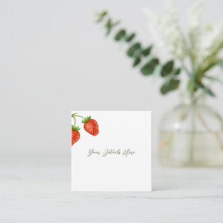 Erdbeerkuchen-Hochzeitseinschlusskarte Begleitkarte