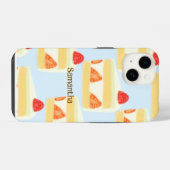Erdbeerkuchen iPhone Hülle (Rückseite (Horizontal))