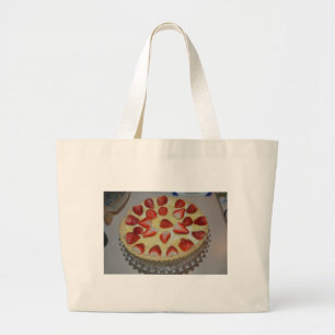 Erdbeerkuchen Jumbo Stoffbeutel